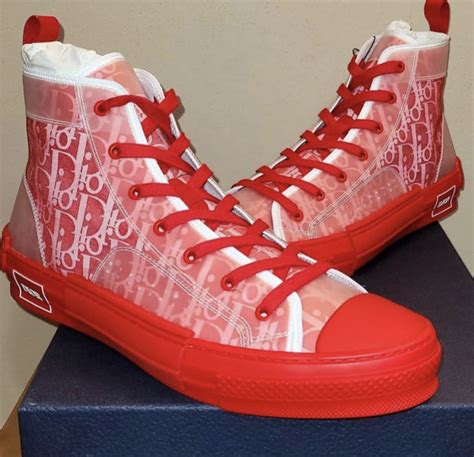 red dior sneakers|christian Dior footwear.